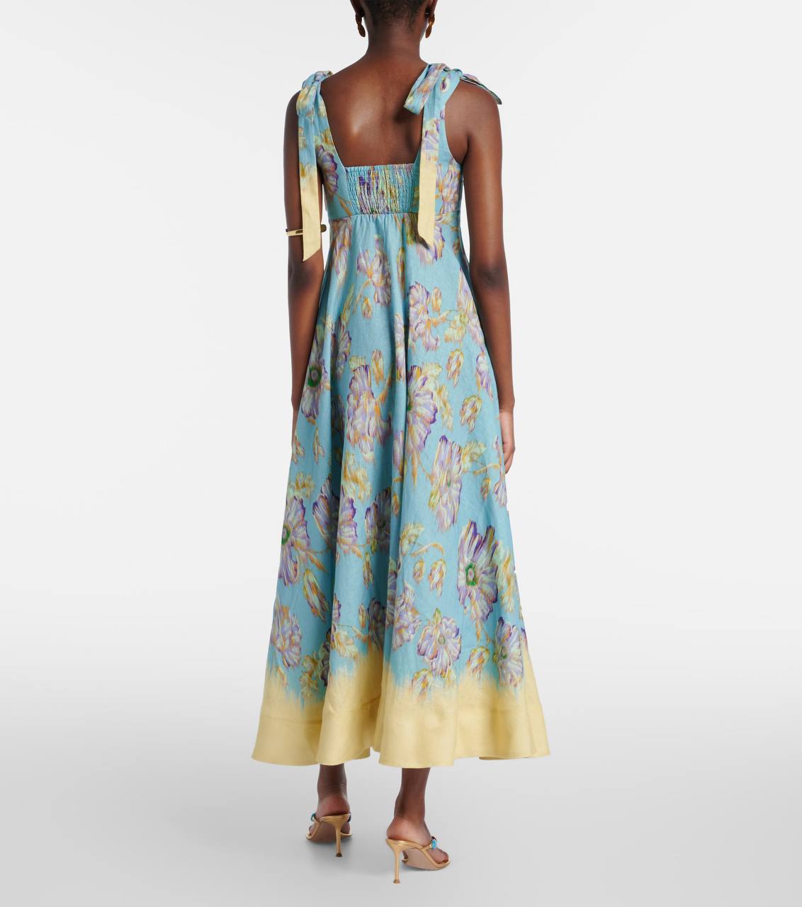 ALM Jerry Ballet Linen Midi Dress