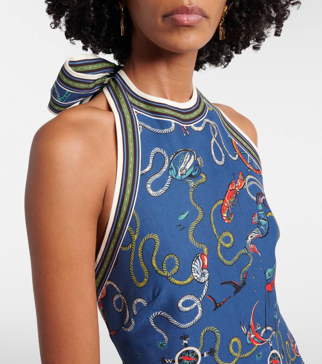 ALM Cove Printed Halterneck Maxi Dress - Image 5