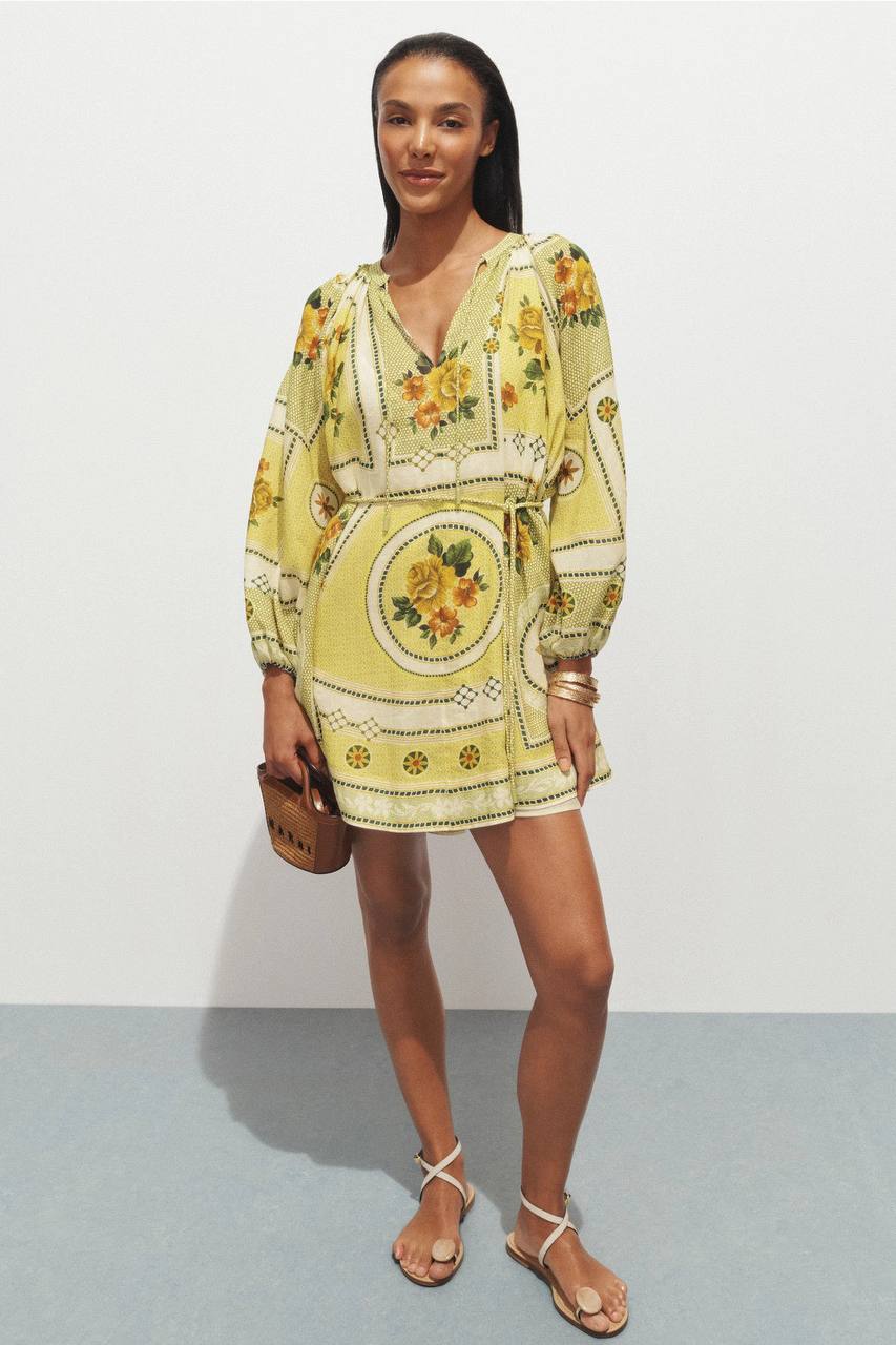 Dixie Long-Sleeve Mini Dress