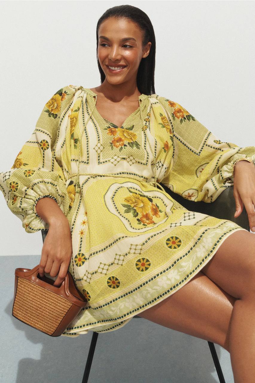 Dixie Long-Sleeve Mini Dress