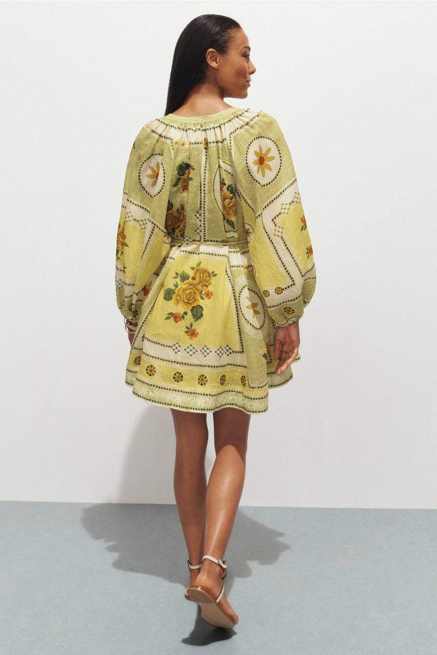 Dixie Long-Sleeve Mini Dress