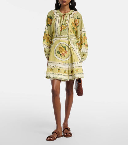 Dixie Long-Sleeve Mini Dress