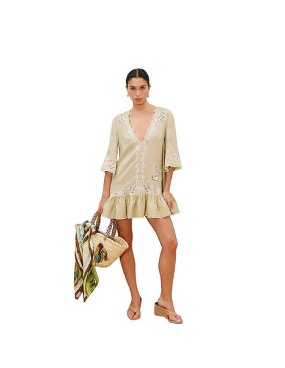 ALM Louie Embroidered Mini Dress