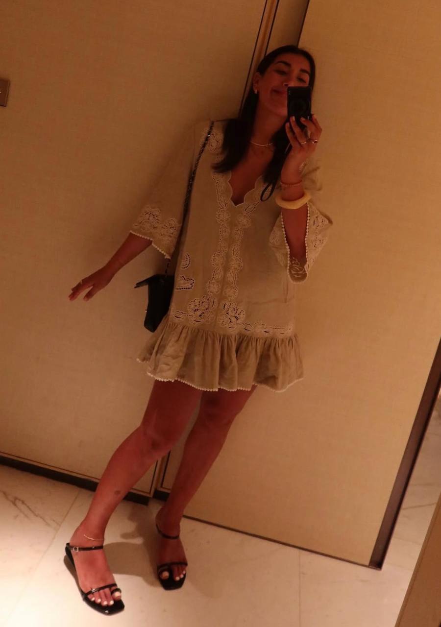 ALM Louie Embroidered Mini Dress