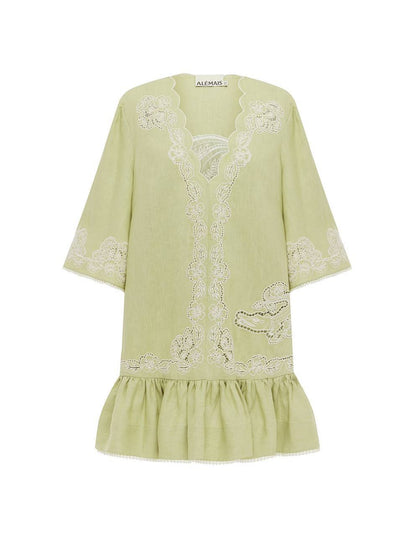 ALM Louie Embroidered Mini Dress