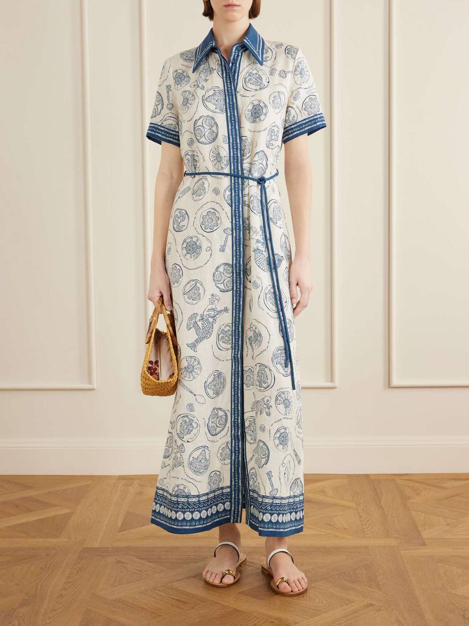 Lucky Linen Belted Maxi Dress