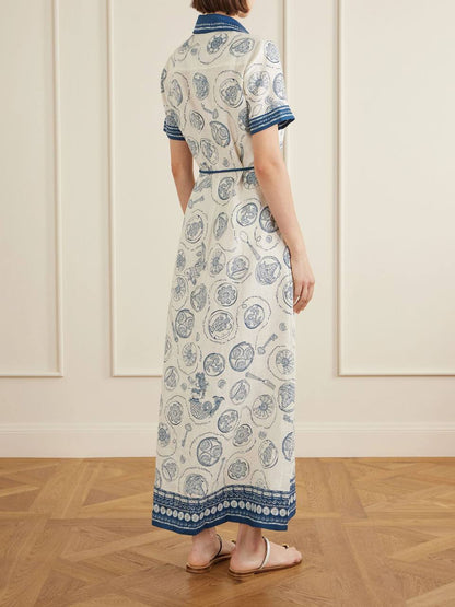 Lucky Linen Belted Maxi Dress