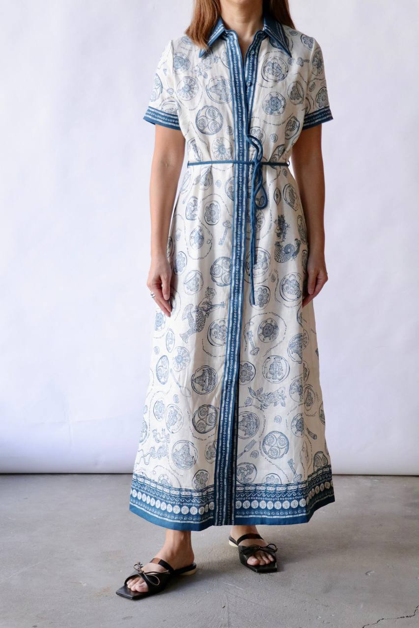 Lucky Linen Belted Maxi Dress