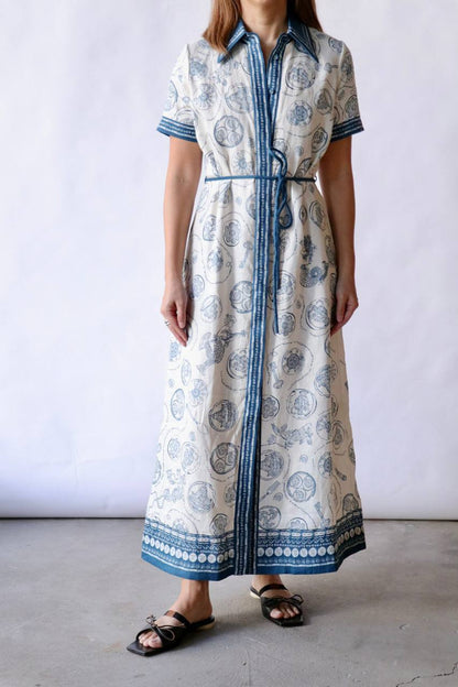 Lucky Linen Belted Maxi Dress