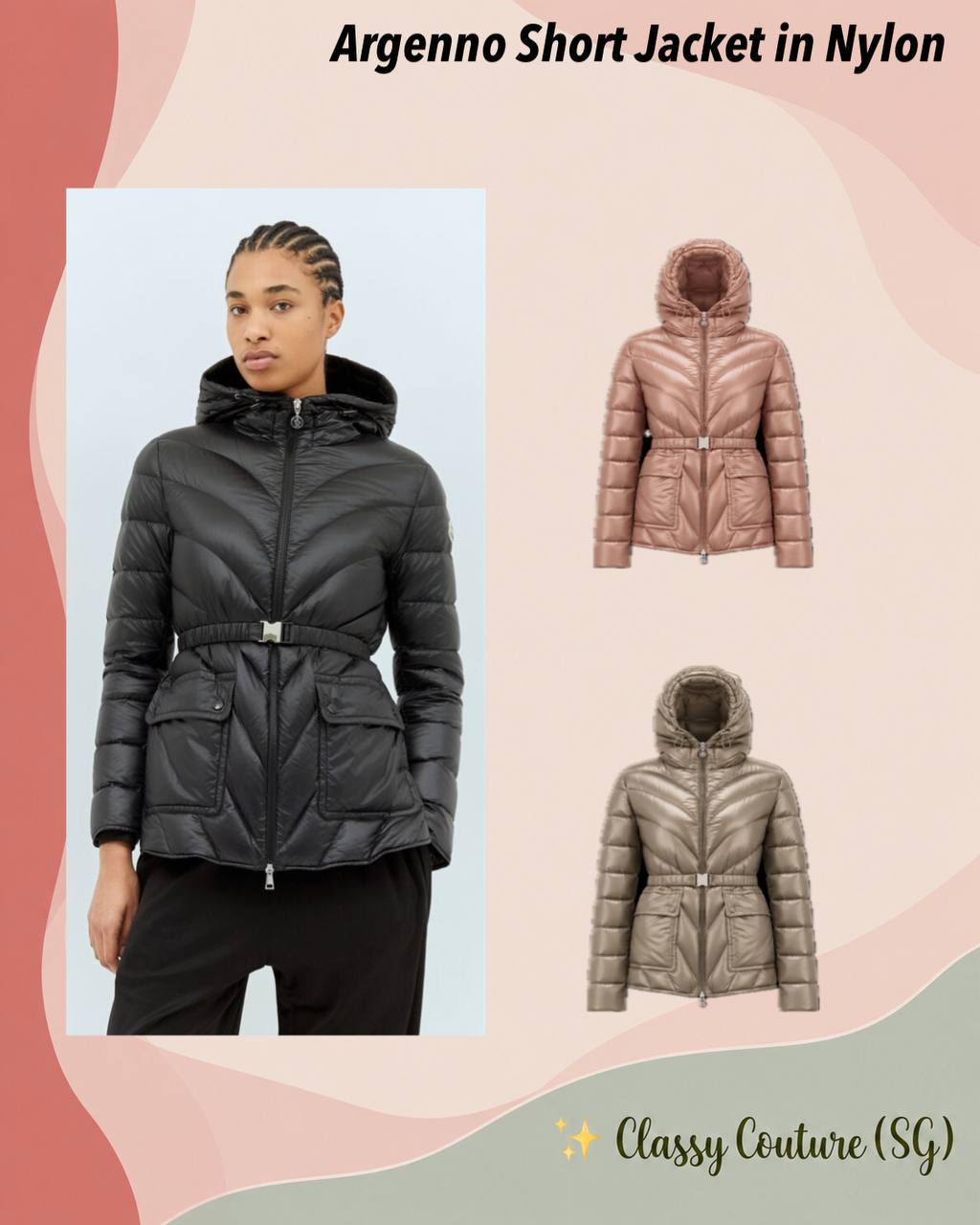 Argenno Short Jacket in Nylon