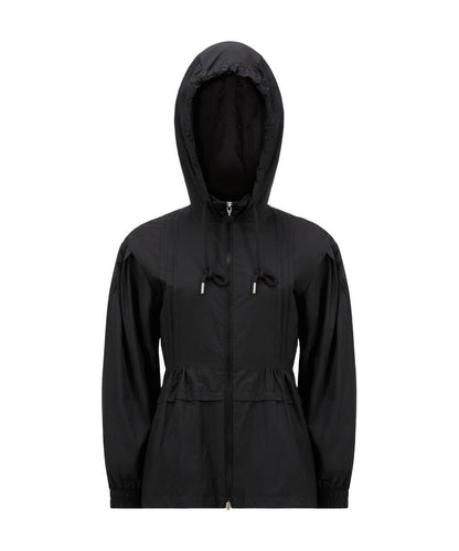 MC Vabre Pintucked Shell Hooded Jacket
