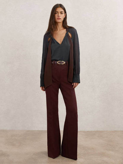RS Jasmine Tie-Neck Cut-Out Blouse