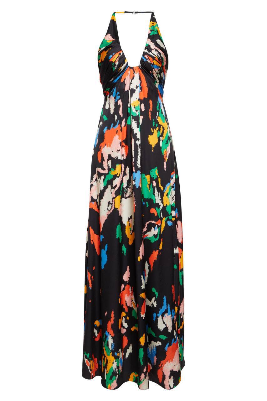 ALC AI Print Halter Gown