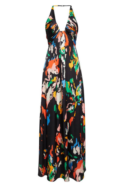 ALC AI Print Halter Gown