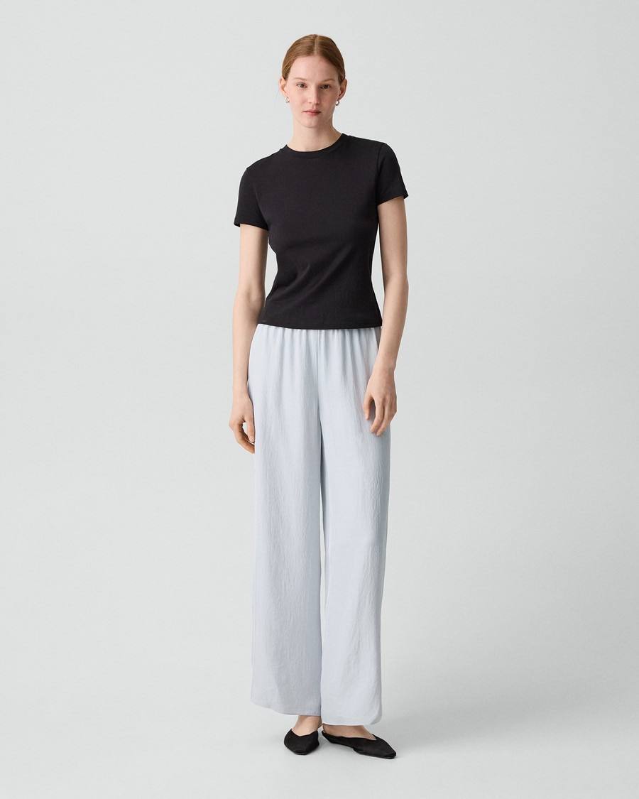 TH Relaxed Blazer | Vented Pull-On Trousers in Washed Twill
