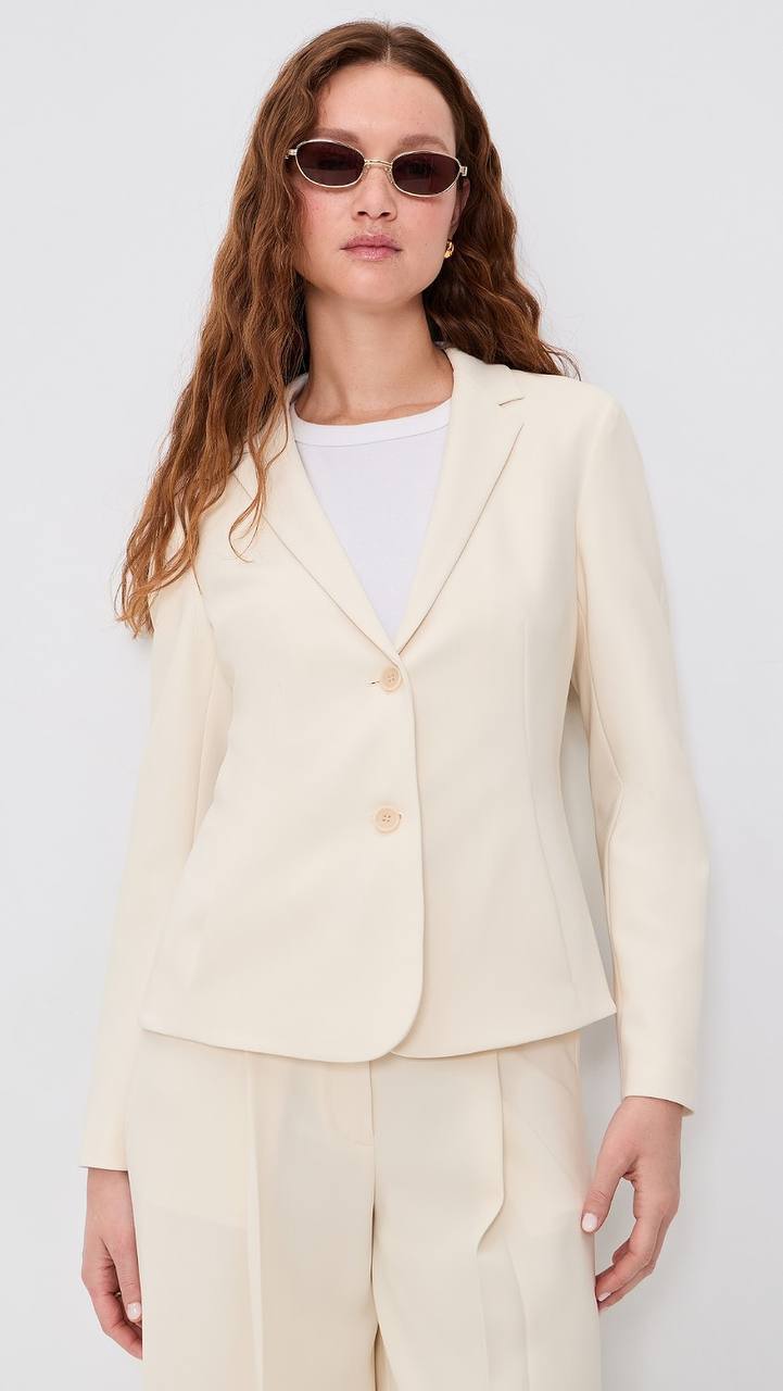 TH Fitted Blazer | Pleated Wide-Leg Pant 30" in Admiral Crepe