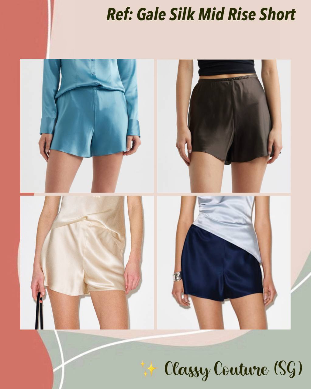 Ref Gale Silk Mid Rise Short