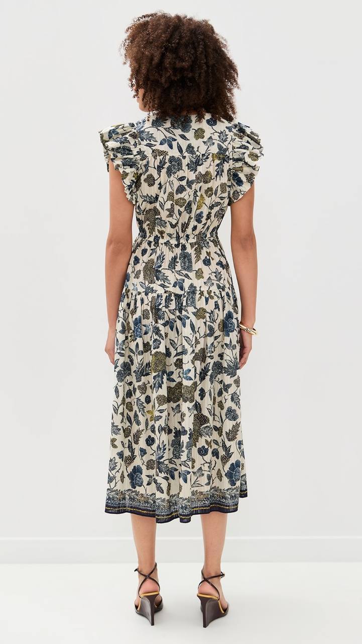 UJ Kairi Flutter Sleeve Midi Dress
