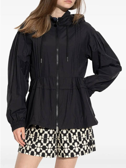 MC Vabre Pintucked Shell Hooded Jacket