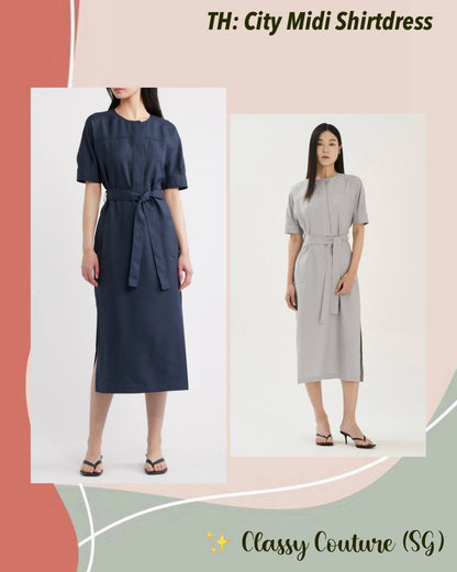 TH City Midi Shirtdress