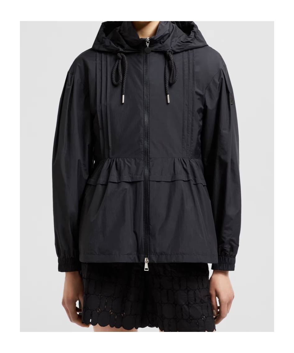 MC Vabre Pintucked Shell Hooded Jacket