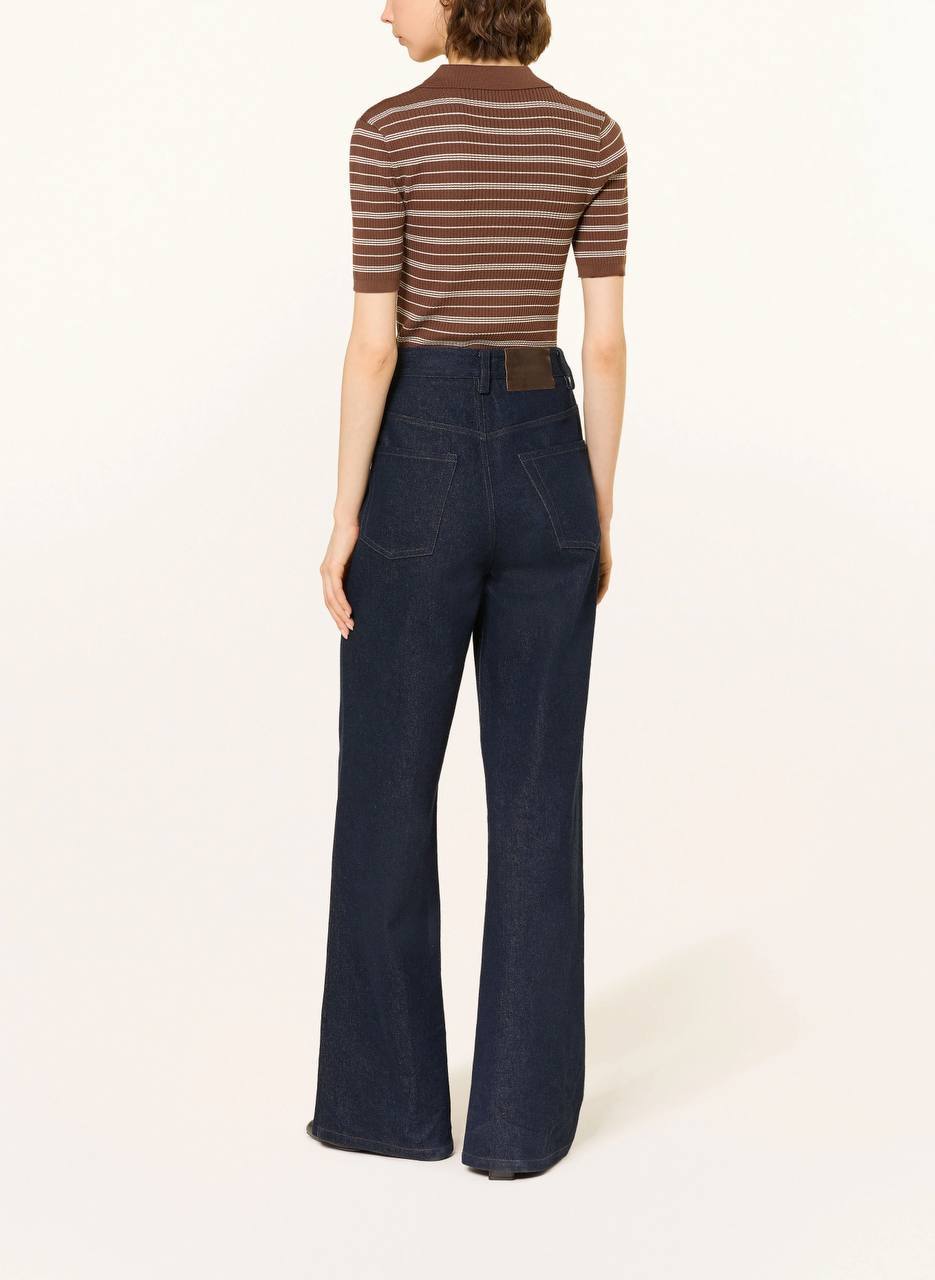 SD Striped Knit Polo Shirt