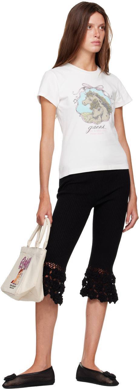 GN: White Qixi Basic Cotton Jersey Baby Fit T-Shirt