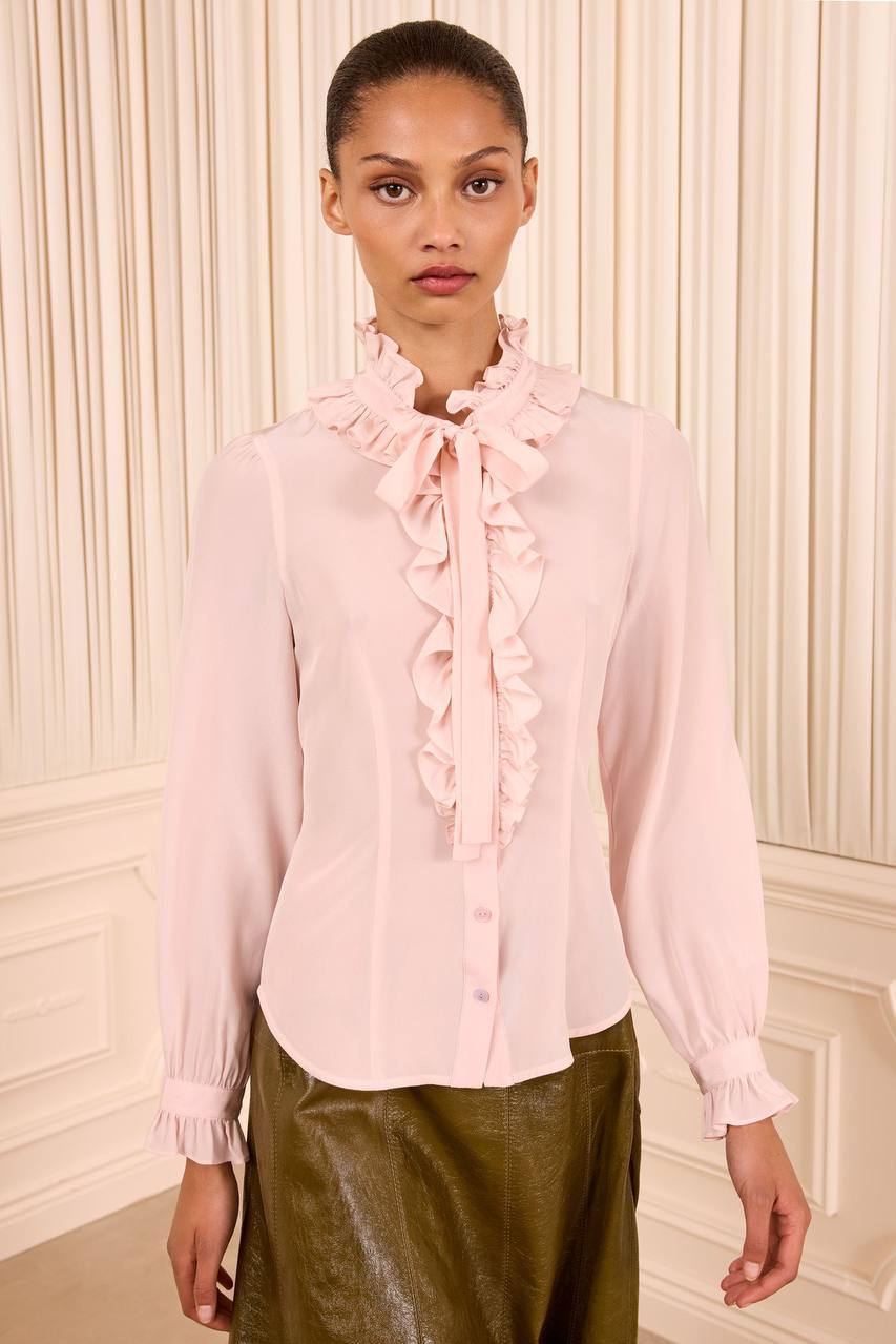 UJ Catroux Long Sleeve Silk Blouse - Image 4