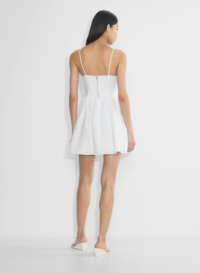 3 Colors! ARZ Influence Linen Mini Dress
