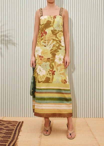 ALM Maxi Midi Dress in Linen