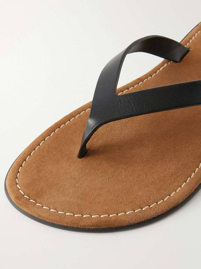 TR Beach Leather Thong Sandals Slippers