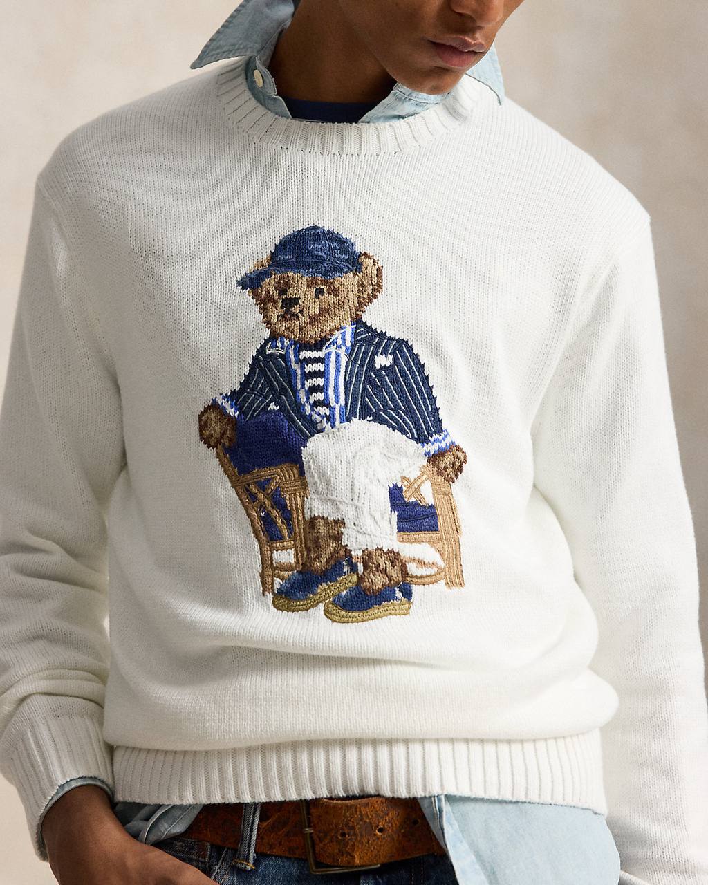 RL Unisex Polo Bear Cotton Jumper in 2 Colors