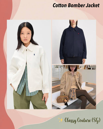 Cotton Bomber Jacket - Image 1
