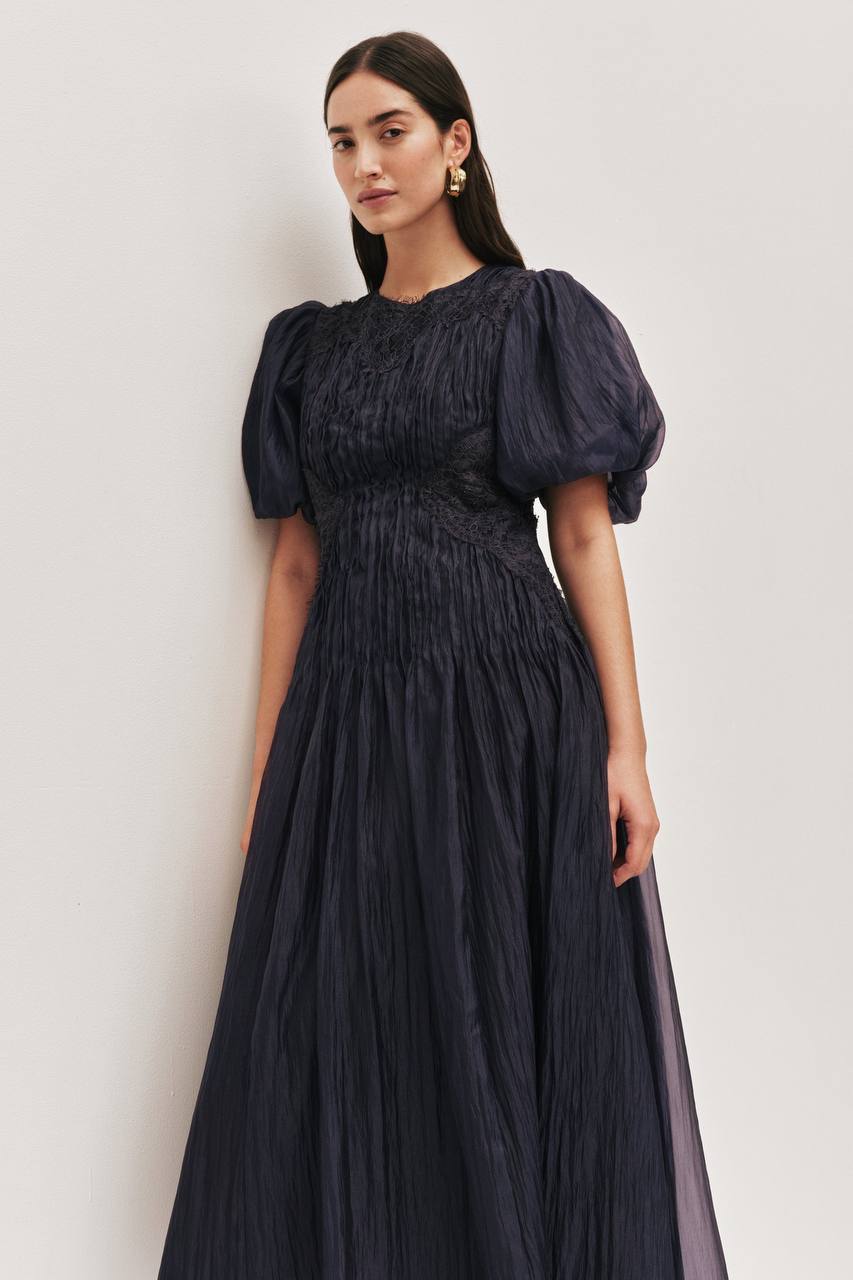 AJ Ophelia Lace Midi Dress