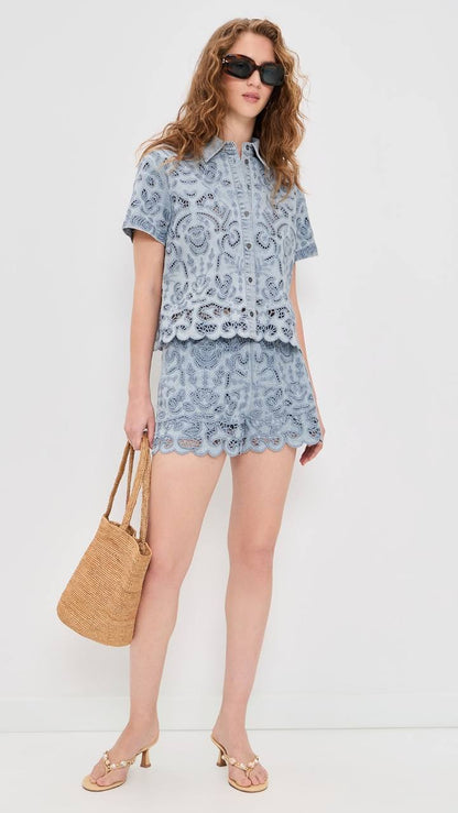 AO Lane Denim Shirt & Kenley Shorts