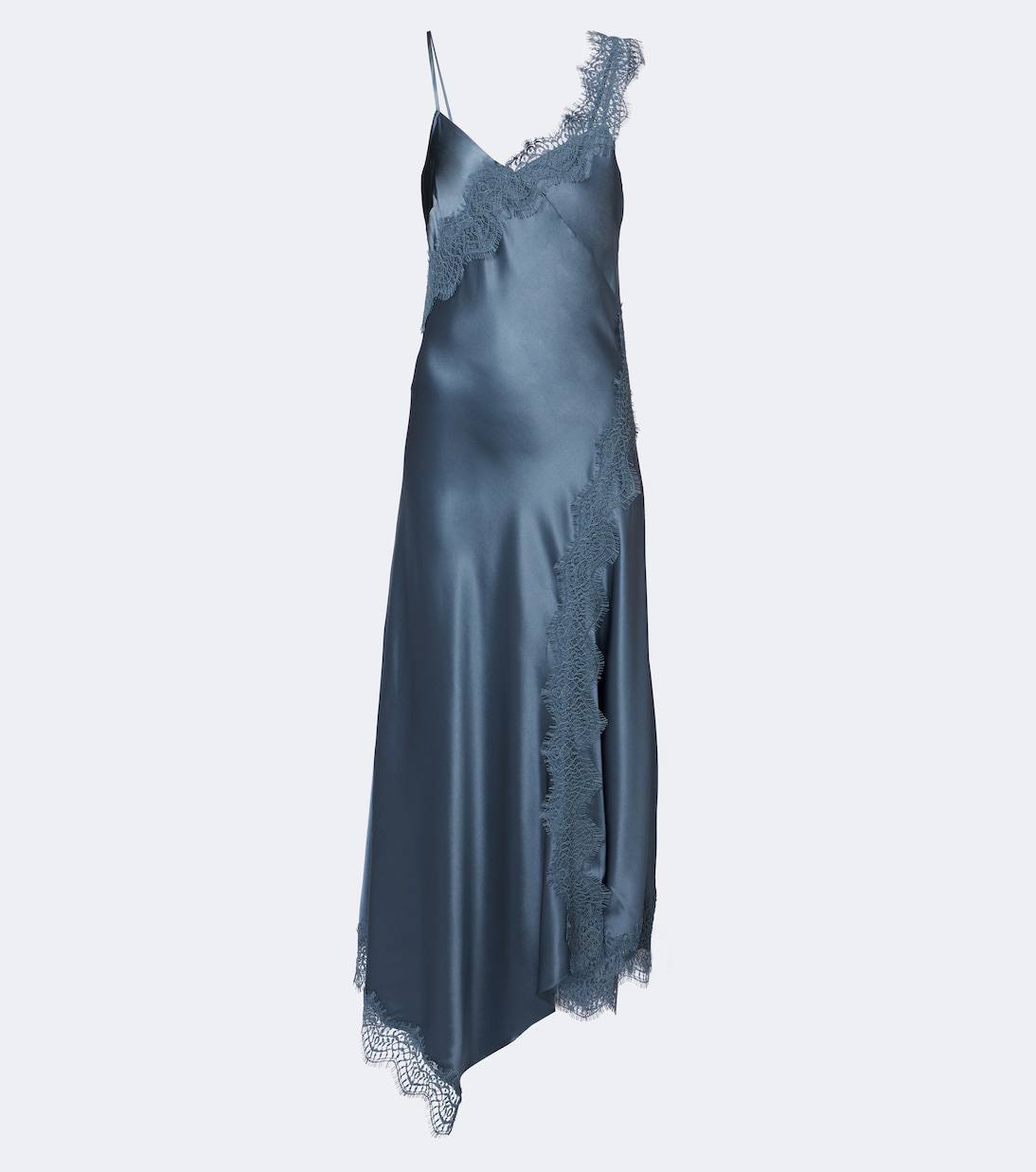 VB Vernon Lace Maxi Dress in Blue Steel