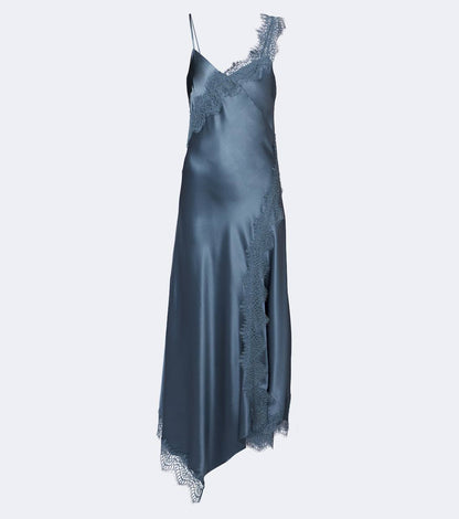VB Vernon Lace Maxi Dress in Blue Steel