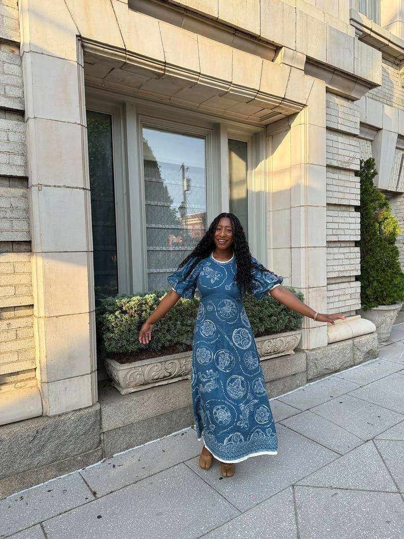 ALM Lucky Midi Dress in Linen
