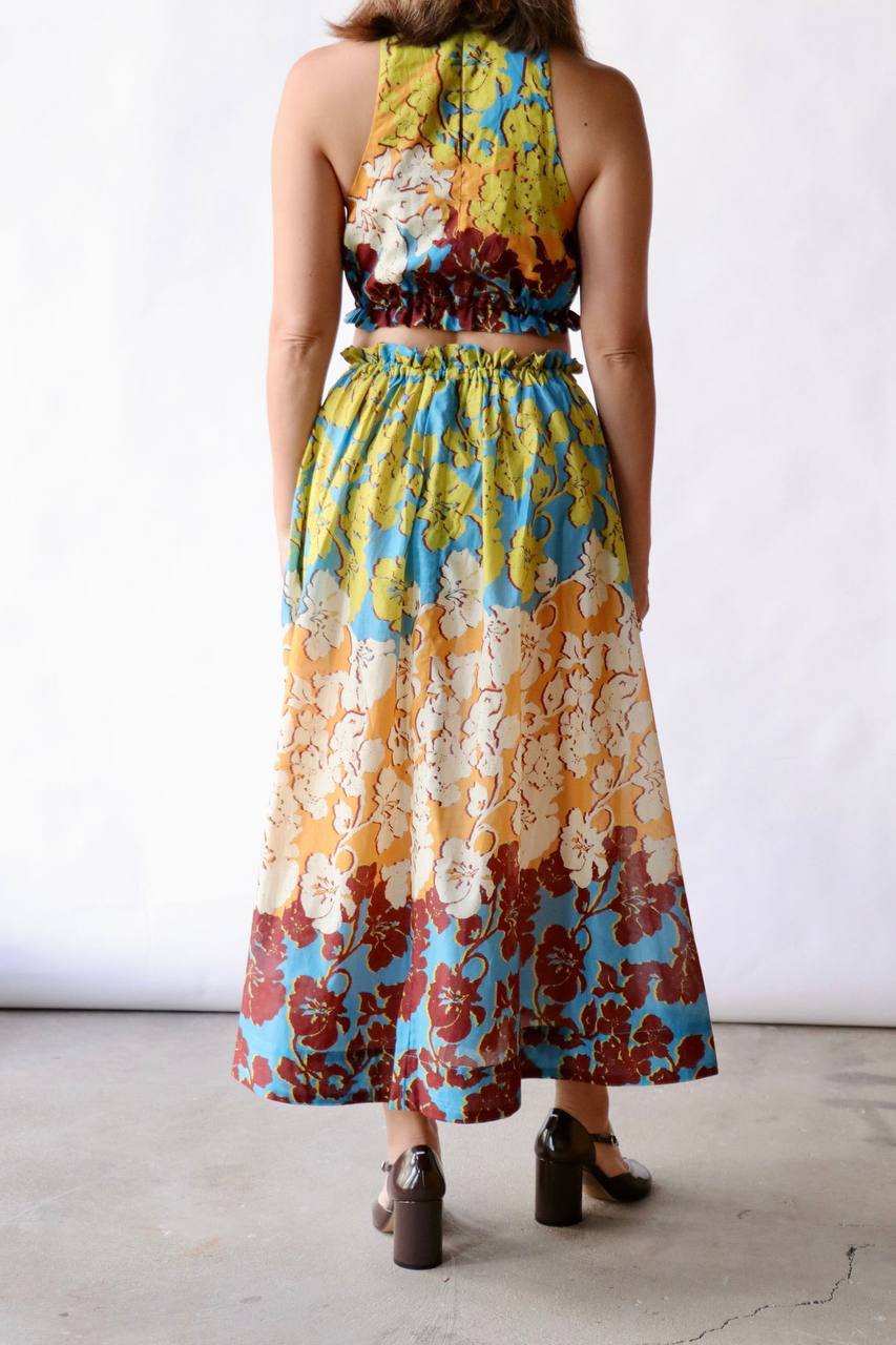 ALM Splice Crop Top | Midi Skirt