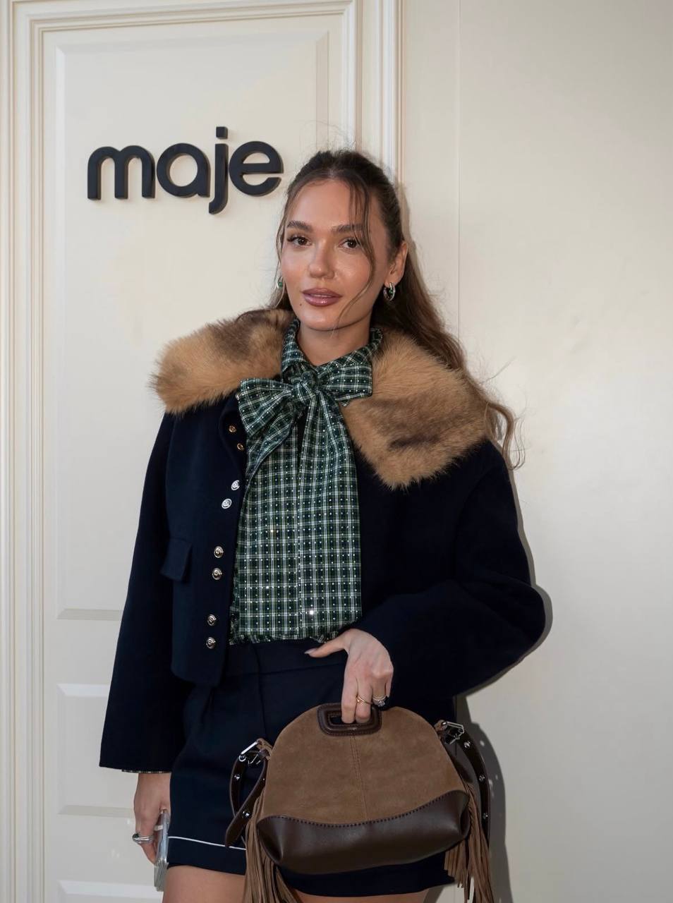 Short Double-Faced Wool Coat