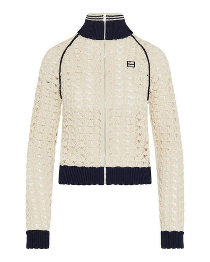 MM Crochet Zip-Up Cardigan