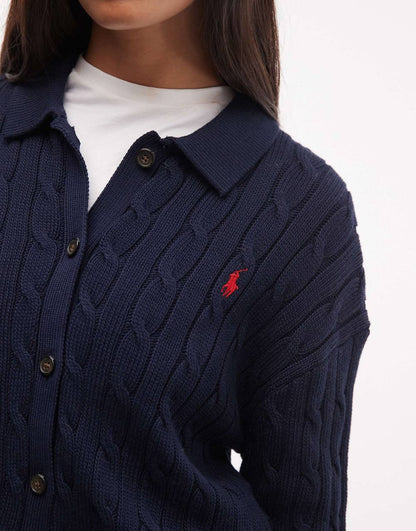 Cable-Knit Cotton Cardigan - Image 10