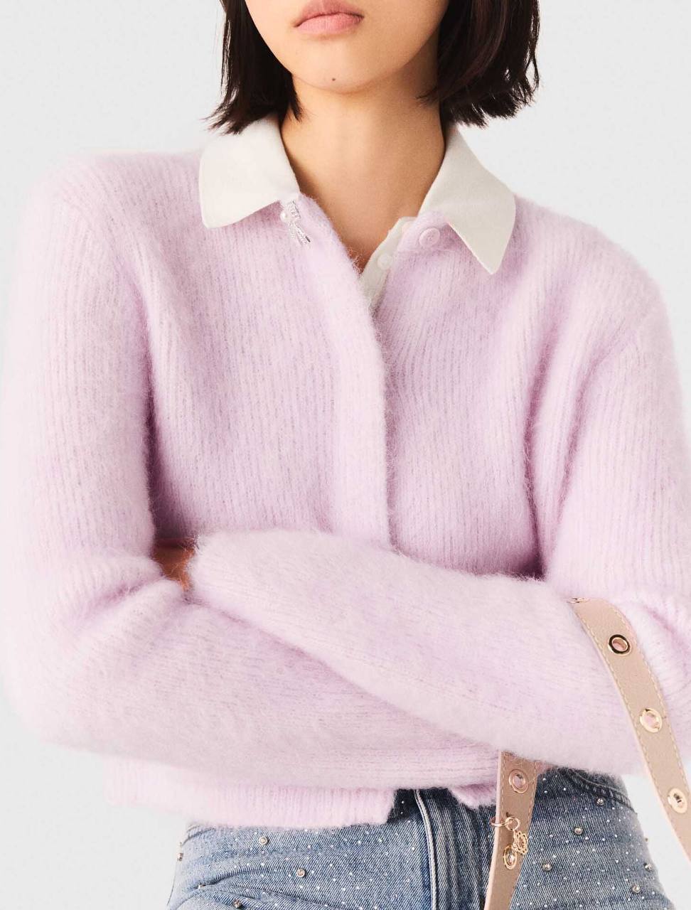 MJ Jeweled Bow Cardigan