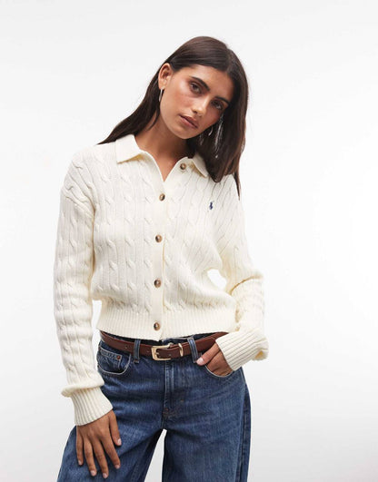 Cable-Knit Cotton Cardigan - Image 8