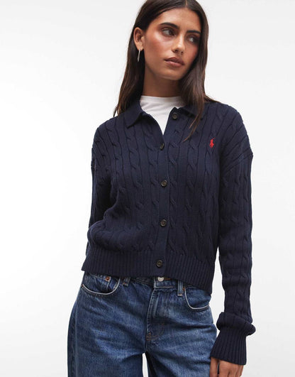 Cable-Knit Cotton Cardigan - Image 9