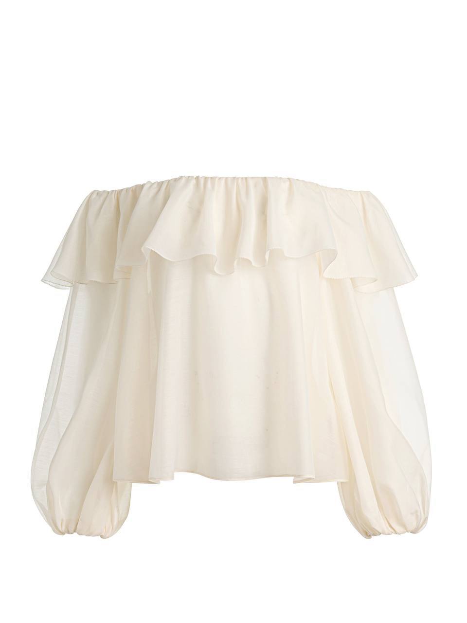 AO Alta Off the Shoulder Ruffle Blouse