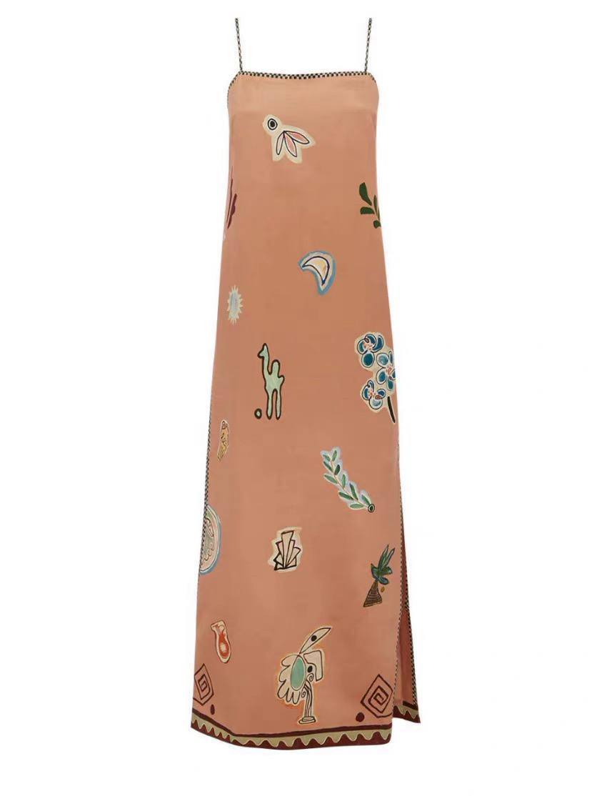 ALM Laurence Midi Slip Dress in Pink - Image 8