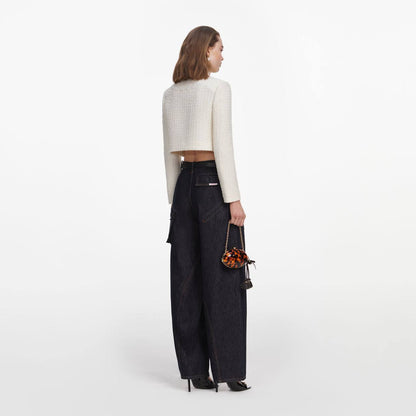 Cream Boucle Lace Collar Jacket | Mini Skirt - Image 4