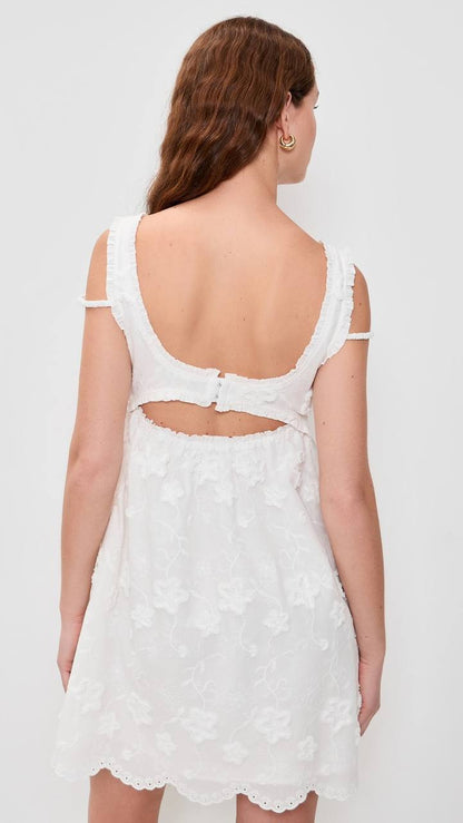TG Fleur Embroidered Cotton Mini Dress