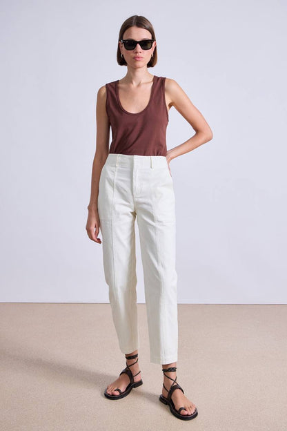 AA Mera Cotton Tapered Barrel High Waist Pants